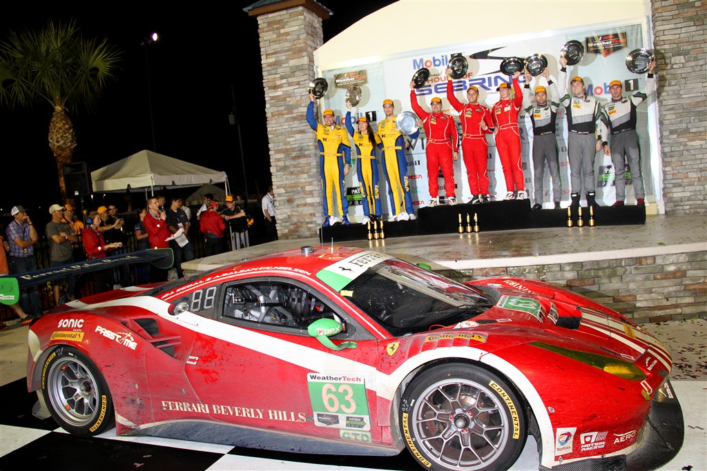 Christina Nielsen og hendes team Scuderia Corsa vandt seneste afdeling ved 12 timers løbet på Sebring
(Foto: Jan Kaiser)